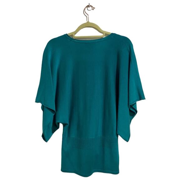 DFA New York Green Handkerchief Sweater Sz L - Picture 8 of 11